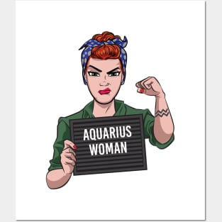 Aquarius Woman Posters and Art